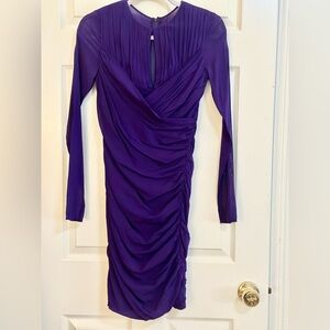 Purple Rouched Dress